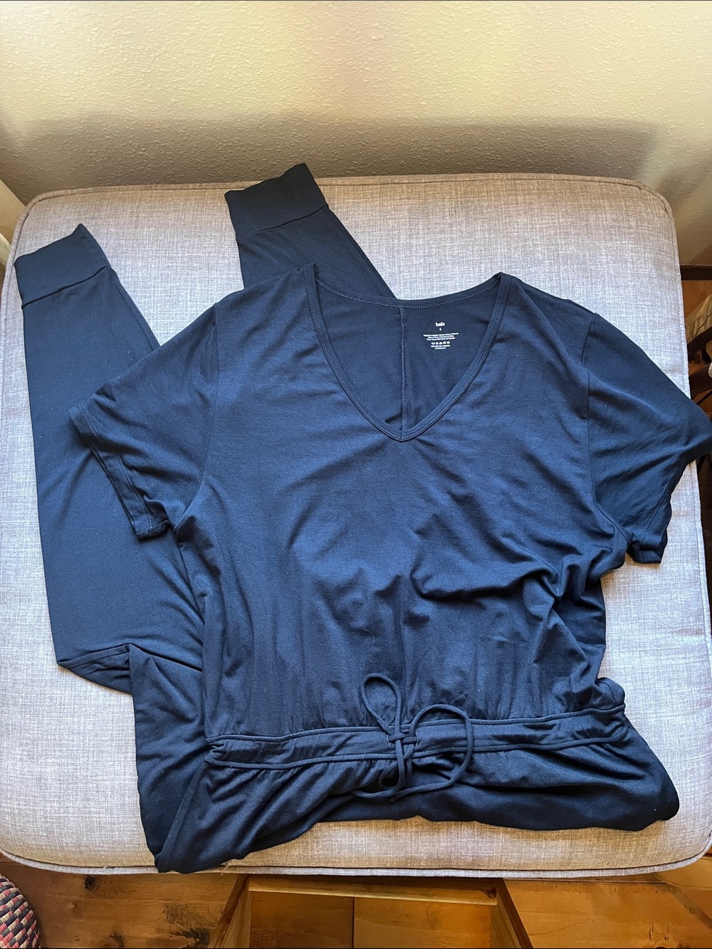 Knix Black Jumpsuit Comfortable Loungewear Size Large